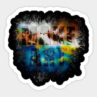 MAKE ART' Awesome Painting Artistic Sticker